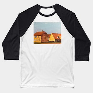 Danske huse i solen (Danish Houses in the Sun) Baseball T-Shirt